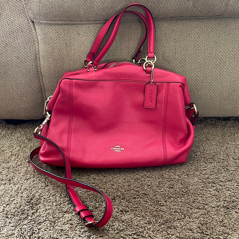 Coach Hot Pink Satchel purse
